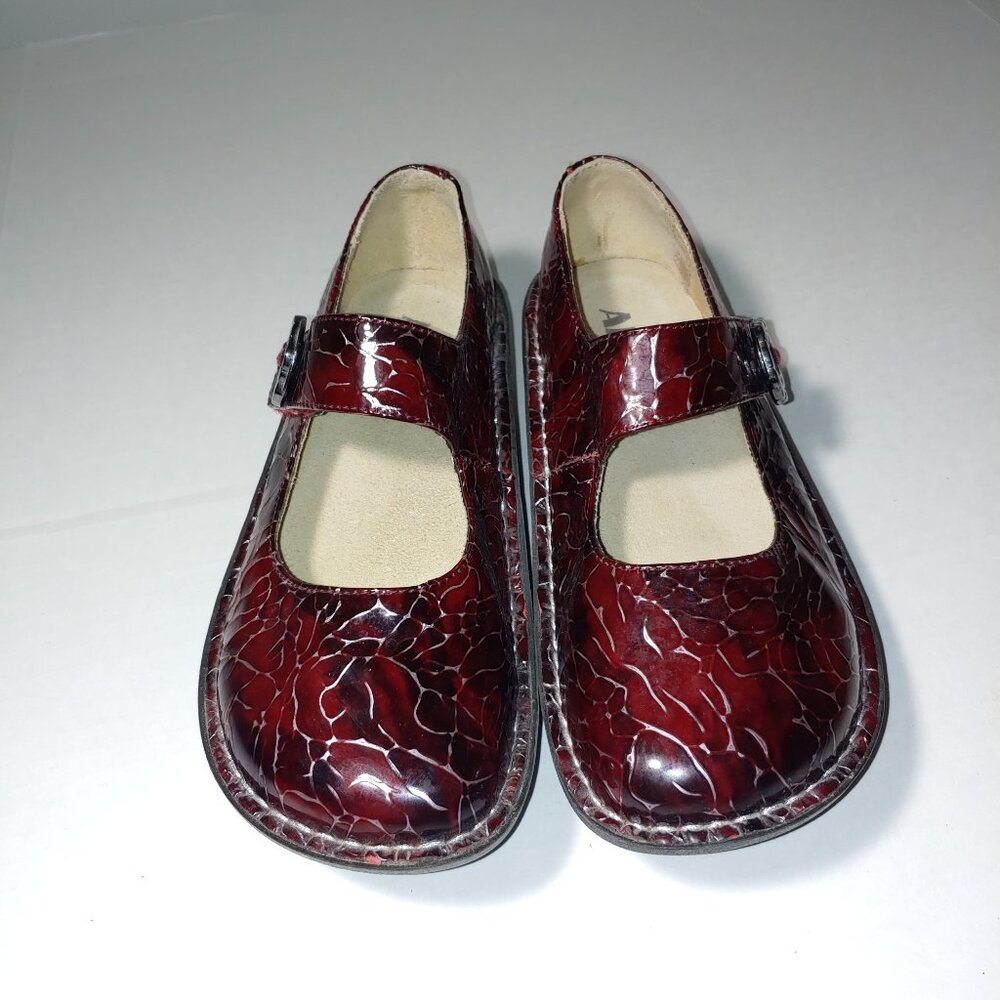 Alegria Paloma Mary Jane Comfort Shoes Red Wine Color Size 6 - Picture 2 of 8